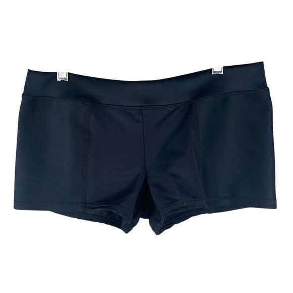Anne Cole Locker Swim Shorts Black L - Picture 1 of 7